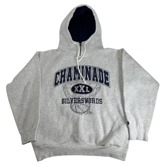 VTG 90s JanSport Chaminade XXL Silverswords Hoodie Basketball Large Sweatshirt - Picture 1 of 9